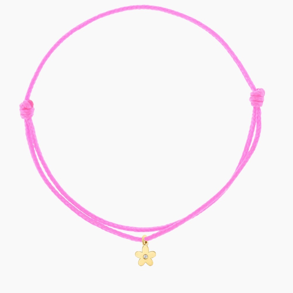 Baby Gold Cord Charm Bracelet